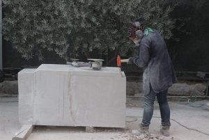 نخستین سمپوزیوم مجسمه سازی رفسنجان با متریال سنگ۴